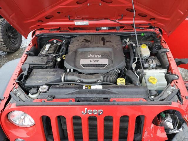 1C4BJWDG3GL188666 - 2016 JEEP WRANGLER U SPORT წითელი ფოტო 12