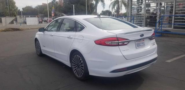 3FA6P0RU4JR181641 - 2018 FORD FUSION TITANIUM/PLATINUM HEV WHITE photo 3