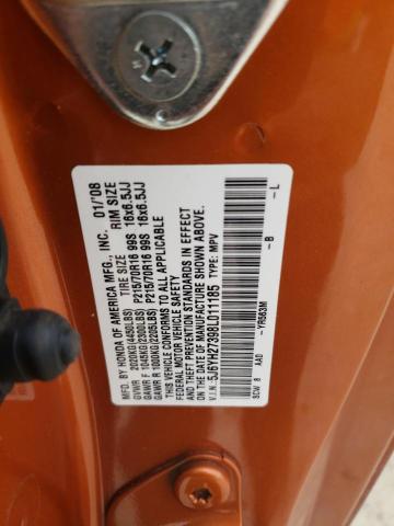 5J6YH27398L011185 - 2008 HONDA ELEMENT LX ORANGE photo 13