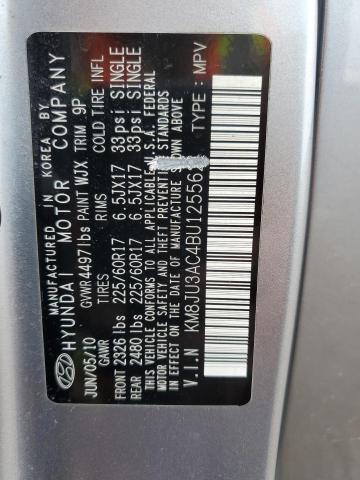 KM8JU3AC4BU125562 - 2011 HYUNDAI TUCSON GLS GRAY photo 13