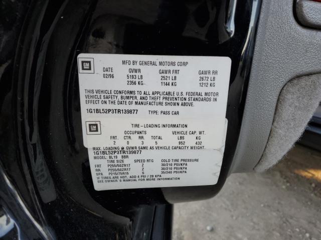 1G1BL52P3TR139877 - 1996 CHEVROLET CAPRICE / CLASSIC SS BLACK photo 12