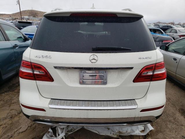 4JGDA5HB8CA034764 - 2012 MERCEDES-BENZ ML 350 4MATIC WHITE photo 6