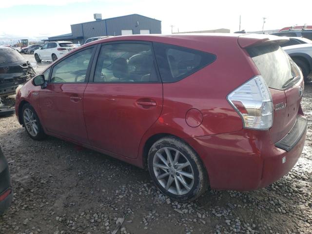 JTDZN3EU4C3156079 - 2012 TOYOTA PRIUS V RED photo 2