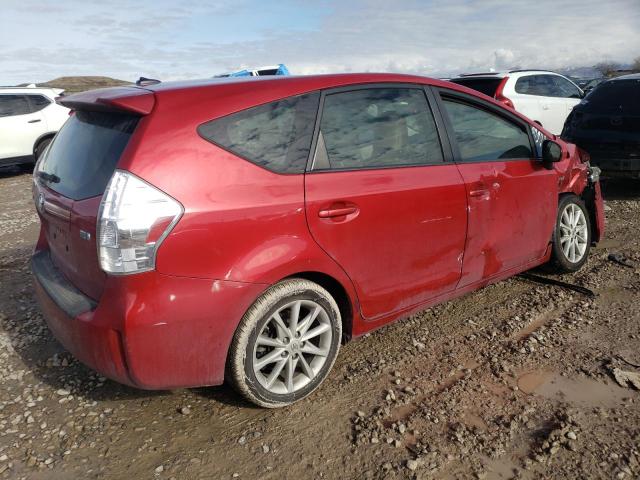 JTDZN3EU4C3156079 - 2012 TOYOTA PRIUS V RED photo 3