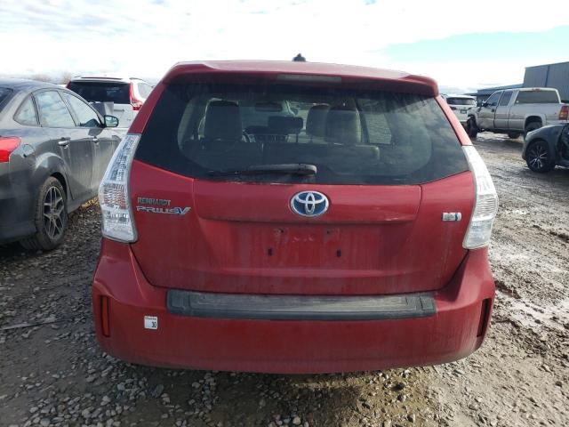 JTDZN3EU4C3156079 - 2012 TOYOTA PRIUS V RED photo 6