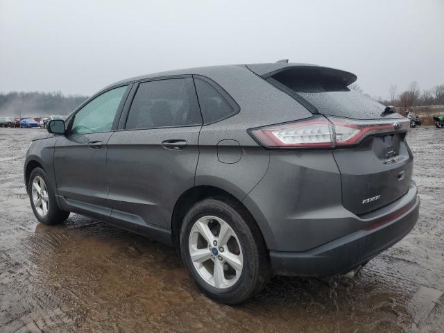 2FMTK4G9XFBB44581 - 2015 FORD EDGE SE GRAY photo 2