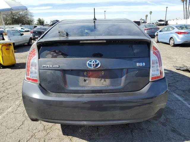 JTDKN3DUXE0366774 - 2014 TOYOTA PRIUS GRAY photo 6