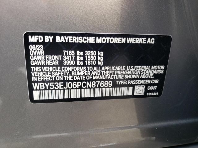 WBY53EJ06PCN87689 - 2023 BMW I7 XDRIVE60 灰色 照片 13