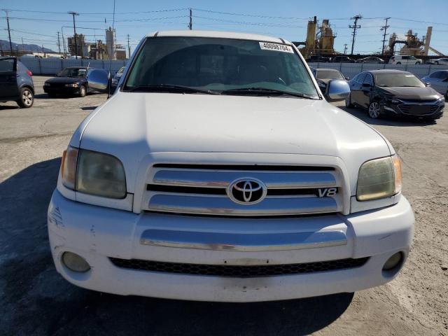 5TBRT341X3S435122 - 2003 TOYOTA TUNDRA ACCESS CAB SR5 WHITE photo 5