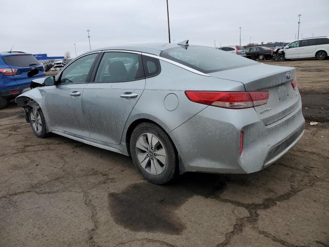 KNAGT4LC7H5007722 - 2017 KIA OPTIMA HYBRID SILVER photo 2