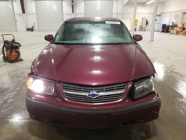 2G1WF52E139437135 - 2003 CHEVROLET IMPALA MAROON photo 5