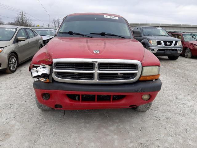 1D7HG32K34S748899 - 2004 DODGE DAKOTA SPORT RED photo 5