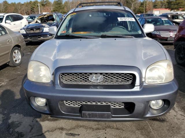 KM8SB12B83U387316 - 2003 HYUNDAI SANTA FE GL SILVER photo 5