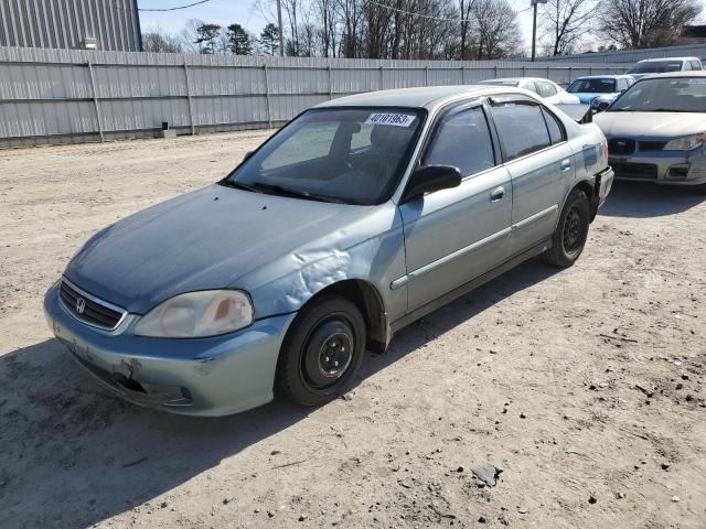 2HGEJ661XYH556394 - 2000 HONDA CIVIC BASE BLUE photo 1