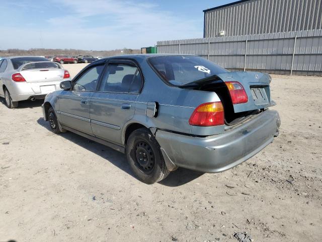 2HGEJ661XYH556394 - 2000 HONDA CIVIC BASE BLUE photo 2