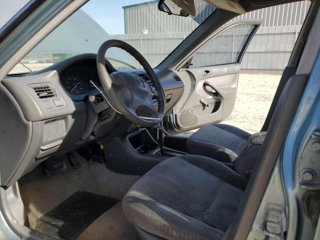 2HGEJ661XYH556394 - 2000 HONDA CIVIC BASE BLUE photo 7