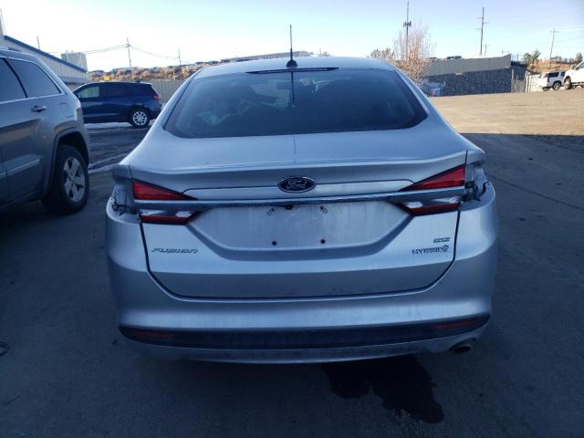 3FA6P0LU0JR235039 - 2018 FORD FUSION SE HYBRID SILVER photo 6