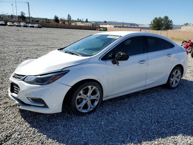 1G1BF5SM9J7201515 - 2018 CHEVROLET CRUZE PREMIER WHITE photo 1