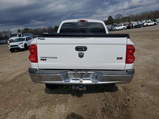 1D7HW58N96S547625 - 2006 DODGE DAKOTA QUAD LARAMIE WHITE photo 6