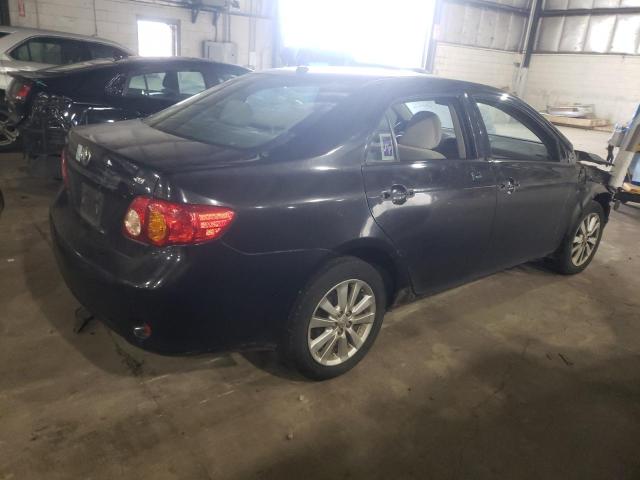 1NXBU40E49Z055830 - 2009 TOYOTA COROLLA BASE BLACK photo 3