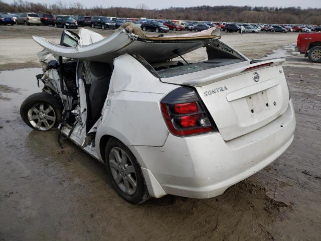 3N1AB6AP2CL609517 - 2012 NISSAN SENTRA 2.0 WHITE photo 3