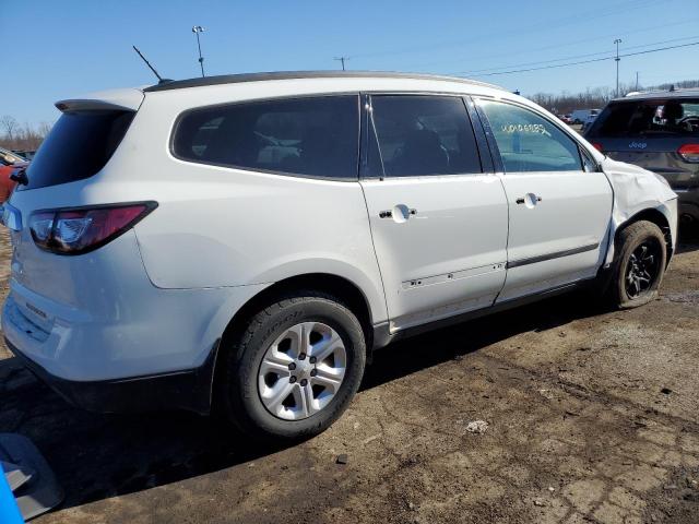 1GNKRFED6EJ119127 - 2014 CHEVROLET TRAVERSE LS WHITE photo 3