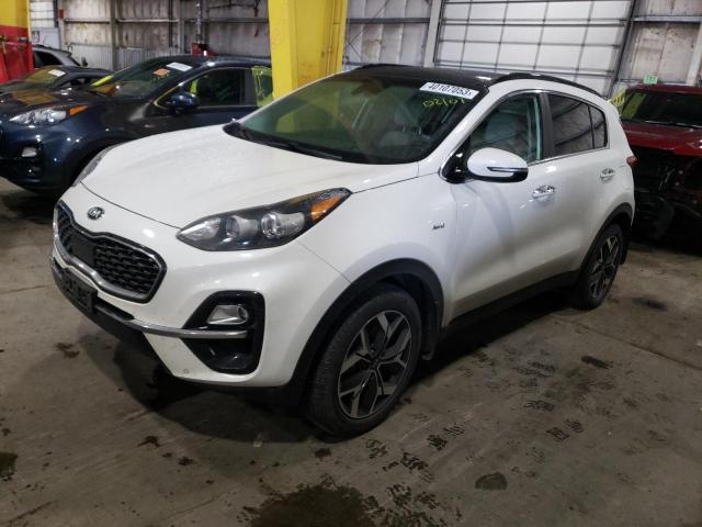 KNDPNCAC3L7638152 - 2020 KIA SPORTAGE EX WHITE photo 1