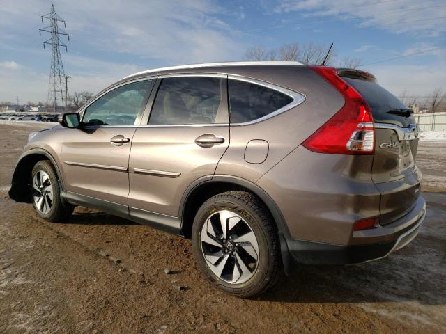 5J6RM4H96GL112360 - 2016 HONDA CR-V TOURING BROWN photo 2