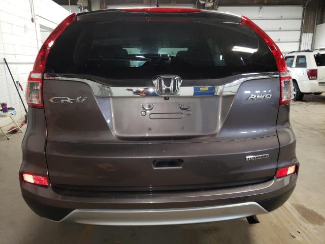 5J6RM4H96GL112360 - 2016 HONDA CR-V TOURING BROWN photo 6