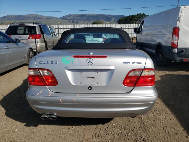 WDBLK74G92T107006 - 2002 MERCEDES-BENZ CLK 55 AMG SILVER photo 6