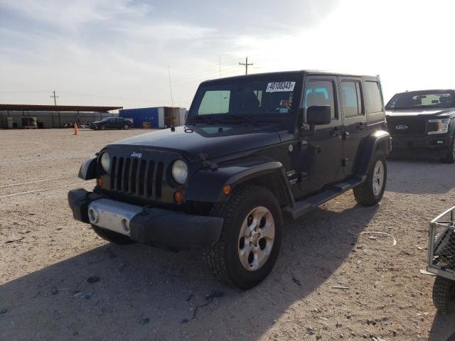 1C4HJWEG6DL539672 - 2013 JEEP WRANGLER U SAHARA BLACK photo 1