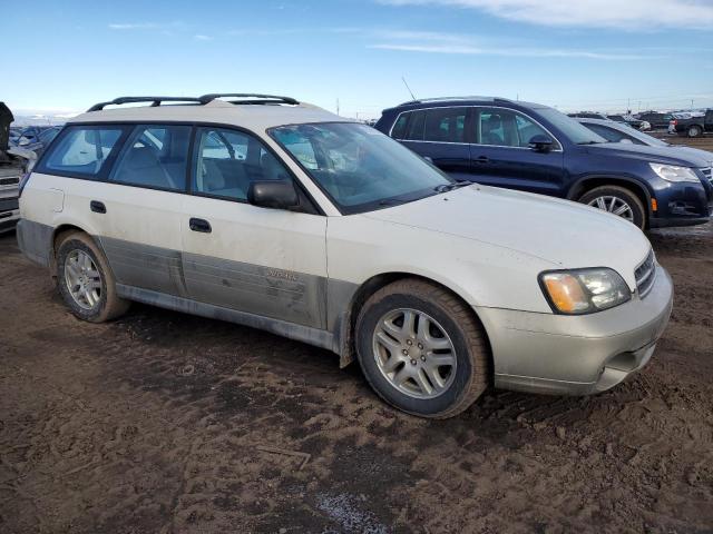 4S3BH665227639580 - 2002 SUBARU LEGACY OUTBACK WHITE photo 4