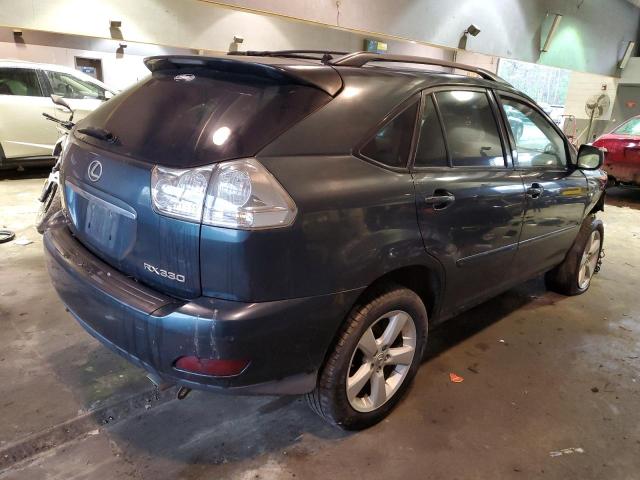 2T2HA31U74C011443 - 2004 LEXUS RX 330 BLUE photo 3