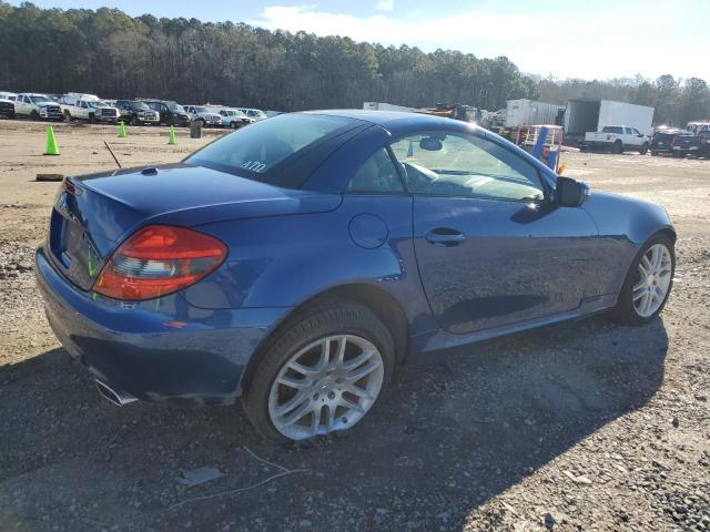 WDBWK54F39F190062 - 2009 MERCEDES-BENZ SLK 300 BLUE photo 3