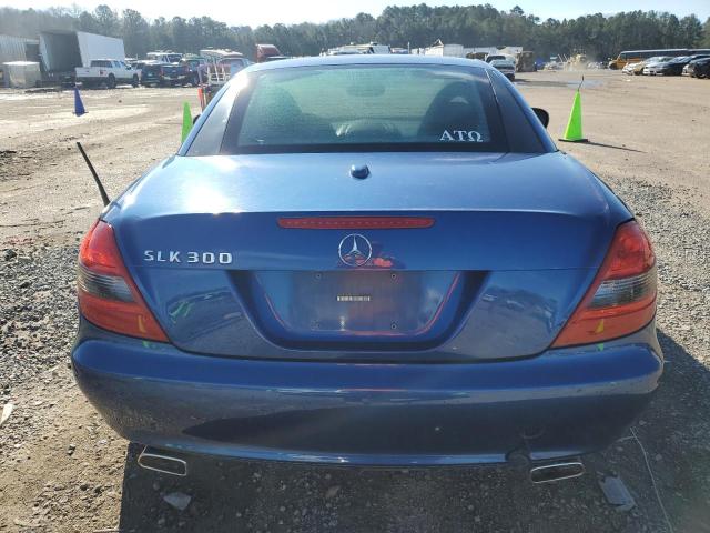 WDBWK54F39F190062 - 2009 MERCEDES-BENZ SLK 300 BLUE photo 6