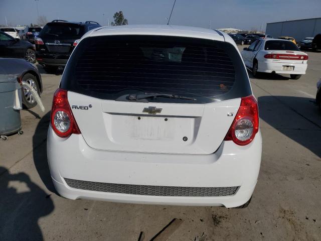 KL1TD6DE2BB212908 - 2011 CHEVROLET AVEO LS WHITE photo 6