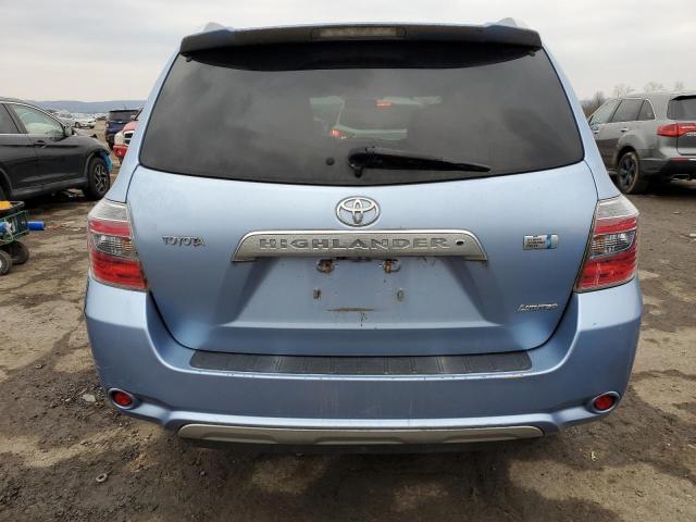 JTEEW44A882007482 - 2008 TOYOTA HIGHLANDER HYBRID LIMITED BLUE photo 6