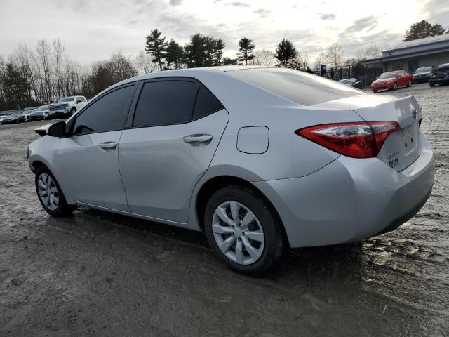 2T1BURHE2EC190687 - 2014 TOYOTA COROLLA L SILVER photo 2