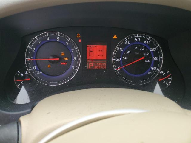 JNKAJ09E78M301142 - 2008 INFINITI EX35 BASE Արծաթագույն լուսանկար 9