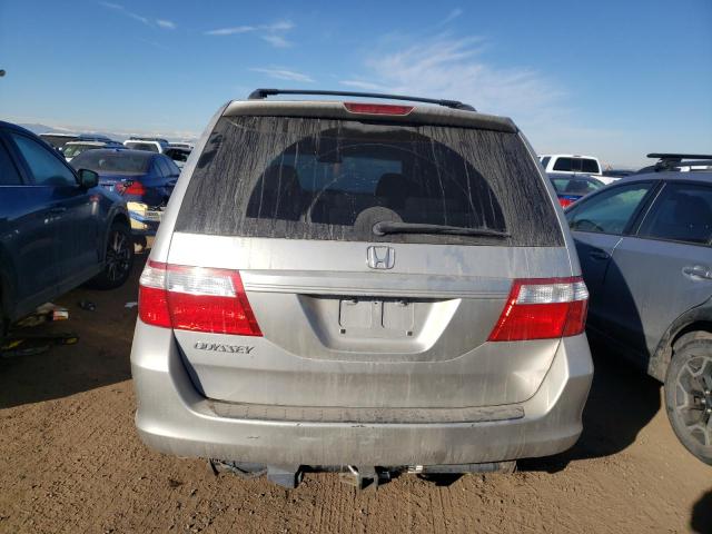 5FNRL384X7B428452 - 2007 HONDA ODYSSEY EX SILVER photo 6