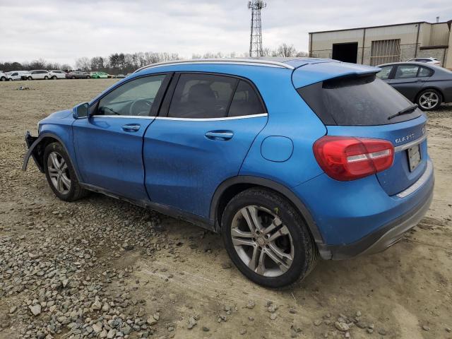 WDCTG4GB9FJ088244 - 2015 MERCEDES-BENZ GLA 250 4MATIC BLUE photo 2