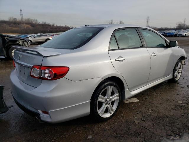 2T1BU4EE2DC101920 - 2013 TOYOTA COROLLA BASE SILVER photo 3