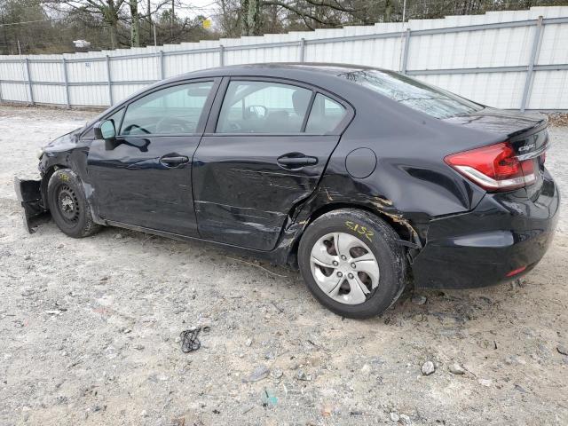 19XFB2F57FE015467 - 2015 HONDA CIVIC LX BLACK photo 2