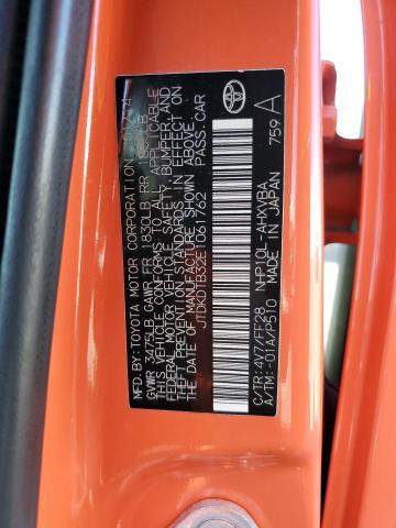 JTDKDTB32E1061762 - 2014 TOYOTA PRIUS C ORANGE photo 12