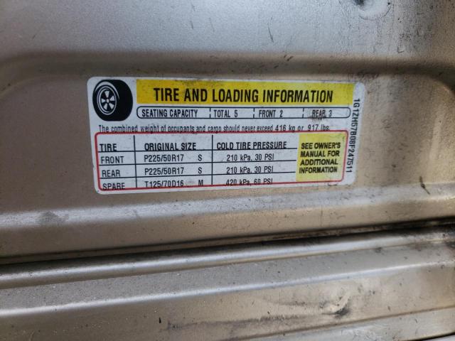 1G1ZH57B08F247511 - 2008 CHEVROLET MALIBU 1LT TAN photo 13