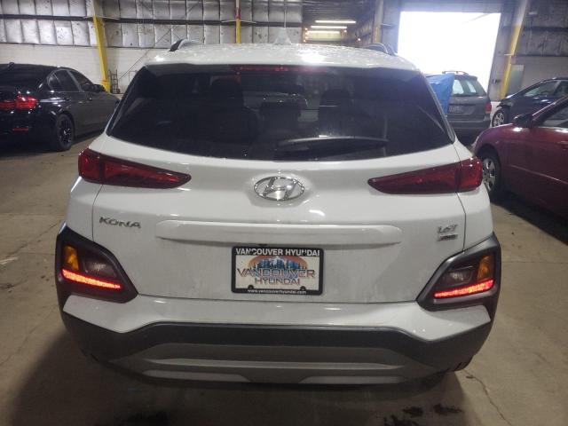 KM8K6CA50MU681726 - 2021 HYUNDAI KONA NIGHT WHITE photo 6