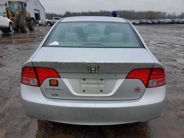 1HGFA16587L037100 - 2007 HONDA CIVIC LX SILVER photo 6