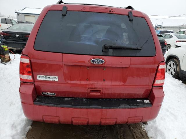 1FMCU0D75AKA42285 - 2010 FORD ESCAPE XLT BURGUNDY photo 6