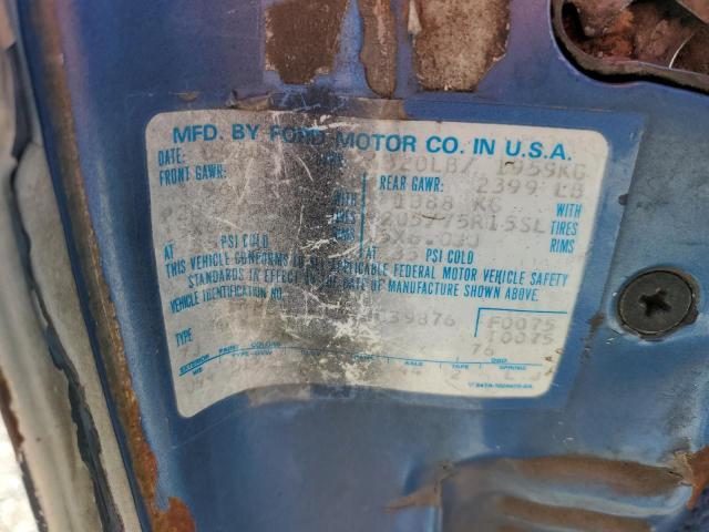 1FMCU14T3HUC39876 - 1987 FORD BRONCO II BLUE photo 12