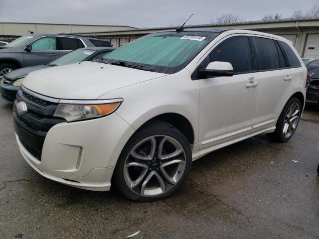 2FMDK3AK7DBB81644 - 2013 FORD EDGE SPORT WHITE photo 1